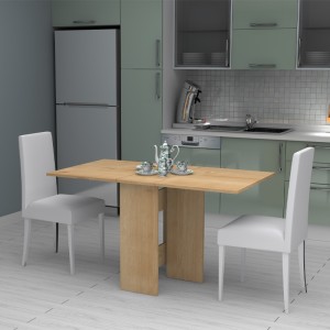 Τραπέζι Pepe επεκτεινόμενο χρώμα φυσικό οξιάς 28(56+56)x77x75εκ.