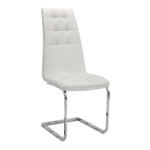 Σετ τραπεζαρία 5τμχ Darlen - Vela χρώμα sencron black - λευκό 125x72x74εκ.