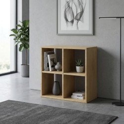 Βιβλιοθήκη Cube χρώμα sapphire oak 60x30x60εκ.