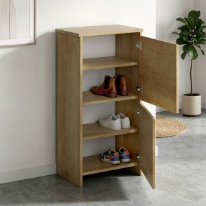 Παπουτσοθήκη Port χρώμα sapphire oak 48x31x92εκ.