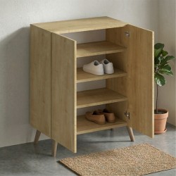 Παπουτσοθήκη Luce χρώμα sapphire oak 70x35x85εκ.
