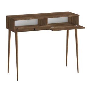 Κονσόλα Alis χρώμα καρυδί 110x29x88εκ.