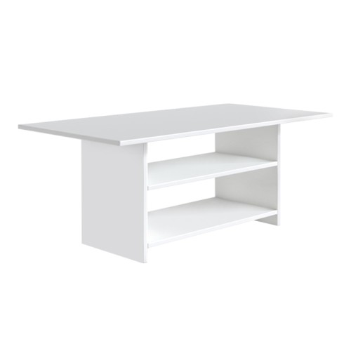 Τραπεζάκι σαλονιού Dallas χρώμα λευκό 90x50x60εκ.