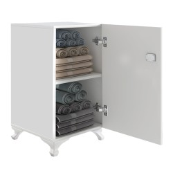 Ντουλάπι με κλειδαριά Rene χρώμα λευκό 29x29x68εκ.