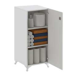 Ντουλάπι με κλειδαριά Zehra χρώμα λευκό 30x32x88εκ.