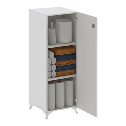 Ντουλάπι με κλειδαριά Zehra χρώμα λευκό 30x32x108εκ.