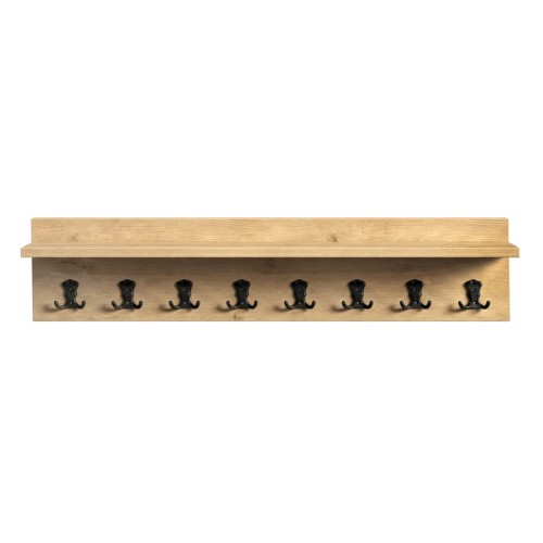 Κρεμάστρα τοίχου Vettini χρώμα sapphire oak 100x12x20εκ.
