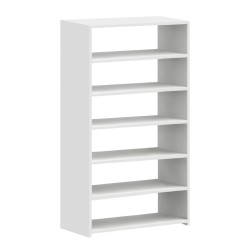 Παπουτσοθήκη Goya χρώμα λευκό 70x30x120εκ.