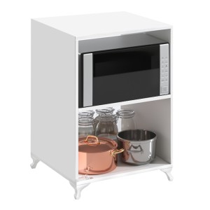 Έπιπλο κουζίνας για φουρνάκι Nadine χρώμα λευκό 60x56x85εκ.