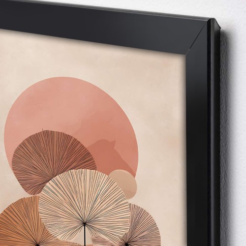 Πίνακας "Pink Leaves" ψηφιακής εκτύπωσης 50x70εκ.