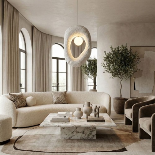 Φωτιστικό οροφής Zoga G9 fiberglass μονόφωτο χρώμα λευκό 30x12x90εκ.