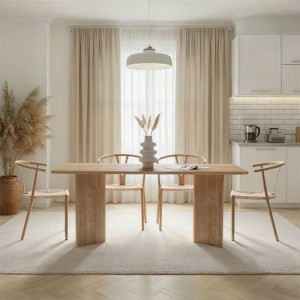 Τραπέζι Linza χρώμα honey oak 180x90x75εκ.