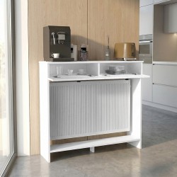 Κονσόλα - Κάλυμμα καλοριφέρ Opelya χρώμα λευκό 110x31,4x100εκ.