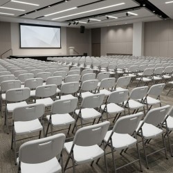 Καρέκλα catering - συνεδρίου Capri πτυσσόμενη χρώμα λευκό του πάγου 45x50x88εκ.