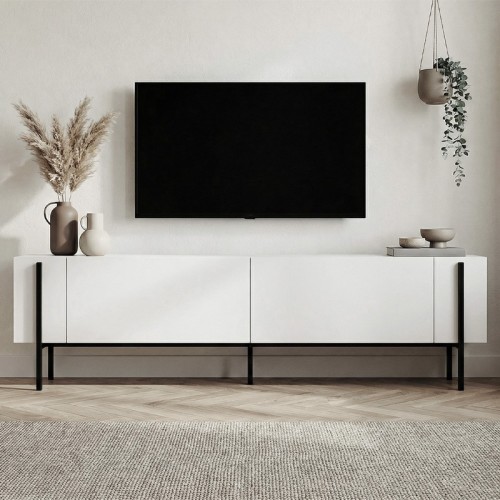 Έπιπλο τηλεόρασης Nexus χρώμα λευκό 180x30x45,5εκ.