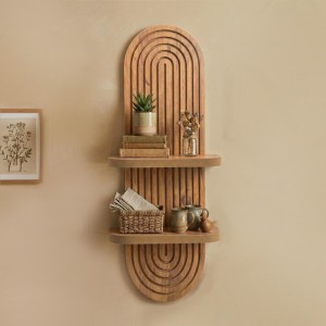 Ραφιέρα τοίχου Artwill Mdf χρώμα oak 26x13x70εκ.