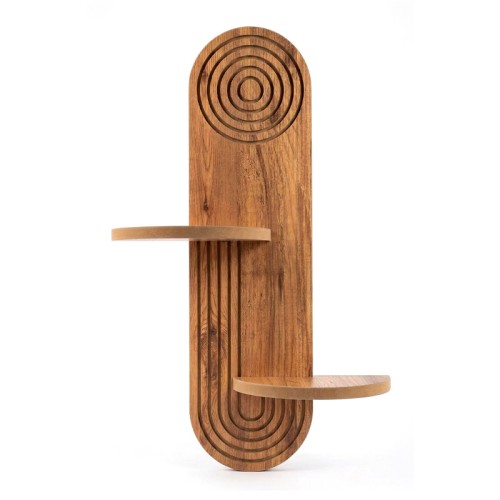 Ραφιέρα τοίχου Artwill Mdf χρώμα oak 46x13x70εκ.