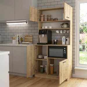 Έπιπλο κουζίνας Tuco 2 χρώμα sapphire oak 90x40x180εκ.