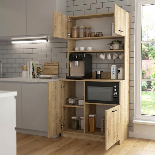 Έπιπλο κουζίνας Tuco 2 χρώμα sapphire oak 90x40x180εκ.