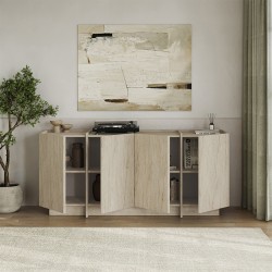 Μπουφές Dorma χρώμα travertine 180x45x80,2εκ.