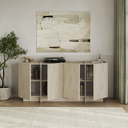 Μπουφές Dorma χρώμα travertine 180x45x80,2εκ.