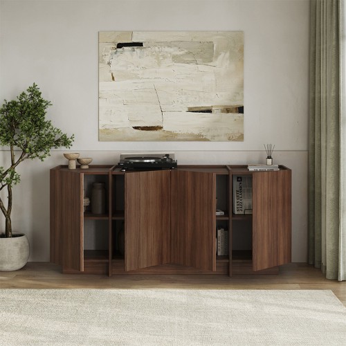 Μπουφές Dorma χρώμα καρυδί milano 180x45x80,2εκ.