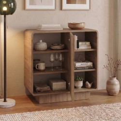 Μπουφές Rovel χρώμα sepet oak 80,3x39x80,4εκ.