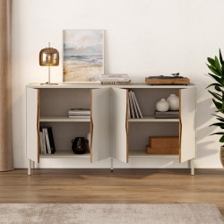Μπουφές Marquise χρώμα sandstone 150x40x78,5εκ.