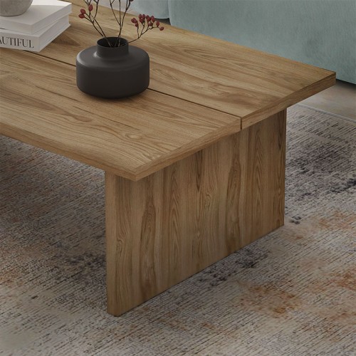 Τραπεζάκι σαλονιού Loana χρώμα καρυδί Ud 120x70x40εκ.