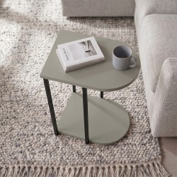 Τραπεζάκι βοηθητικό Roya χρώμα ash green 41,5x32x56εκ.