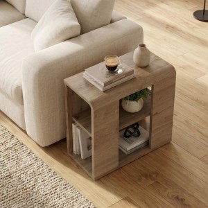 Τραπεζάκι βοηθητικό Colia χρώμα sepet oak 58x25x50εκ.