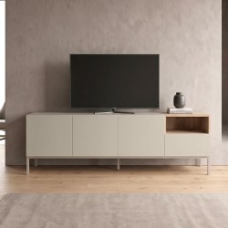 Έπιπλο τηλεόρασης Cailin χρώμα sandstone - sepet oak 180x41,8x55εκ.