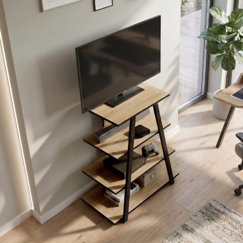 Έπιπλο τηλεόρασης Lyno χρώμα sapphire oak 70,4x54x80εκ.