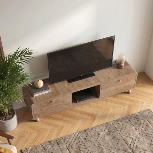 Έπιπλο τηλεόρασης Doro χρώμα sepet oak 150x34x41εκ.