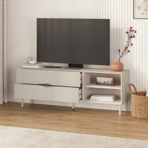 Έπιπλο τηλεόρασης Marquise χρώμα sandstone 150x35x56εκ.