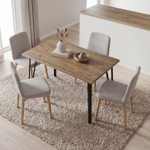 Τραπέζι Xana χρώμα sepet oak 120x70x77,5εκ.