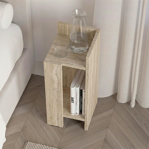 Κομοδίνο Elos δεξί χρώμα travertine 25x27x60εκ.