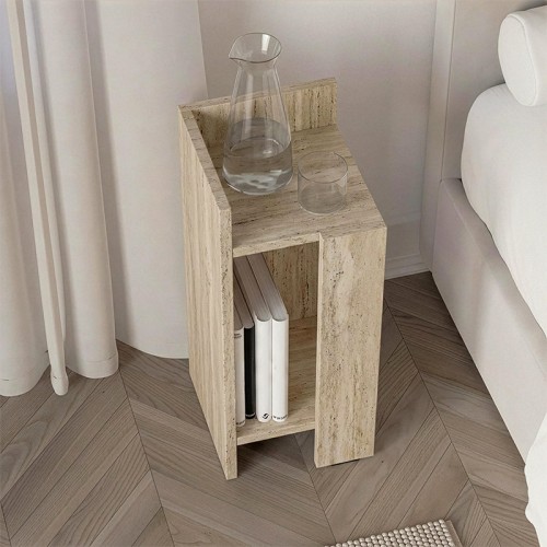 Κομοδίνο Elos αριστερό χρώμα travertine 25x27x60εκ.