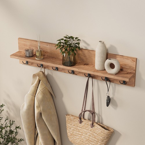 Κρεμάστρα τοίχου Kery χρώμα pine oak 91x11x20εκ.