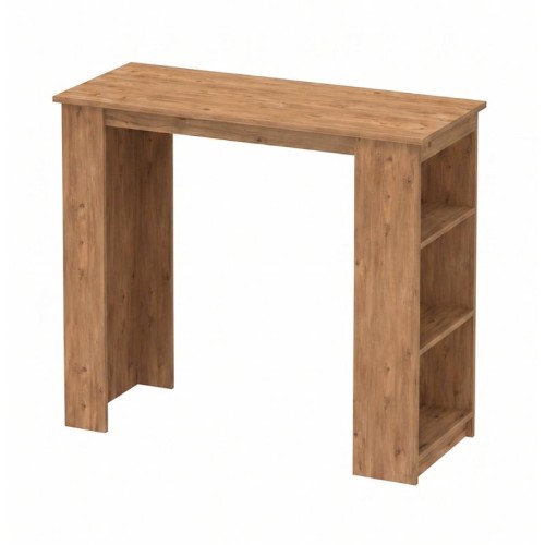 Τραπέζι μπαρ Toska χρώμα pine oak 120x50x103,6εκ.