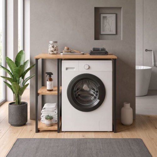 Έπιπλο πλυντηρίου Verno χρώμα pine oak 90x59,8x92,8εκ.
