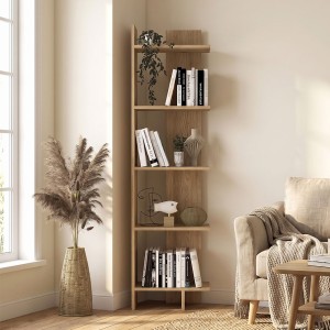 Βιβλιοθήκη Perla χρώμα sepet oak 48x22x170εκ.