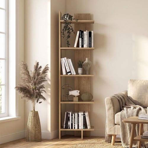 Βιβλιοθήκη Perla χρώμα sepet oak 48x22x170εκ.