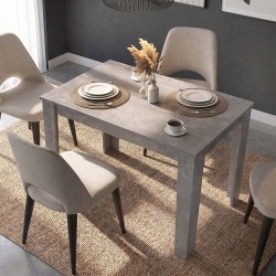 Τραπέζι Darlen χρώμα γκρι σκυροδέματος 125x72x74εκ.