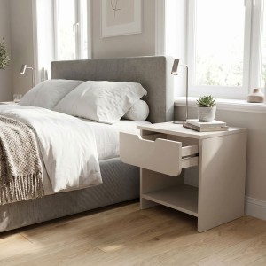 Κομοδίνο Mida χρώμα sandstone 45x40x52εκ.