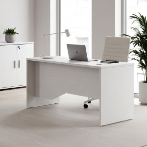 Γραφείο επαγγελματικό Venturo χρώμα λευκό 150x80x75εκ.