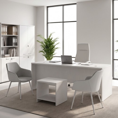 Γραφείο επαγγελματικό Venturo χρώμα λευκό 180x80x75εκ.
