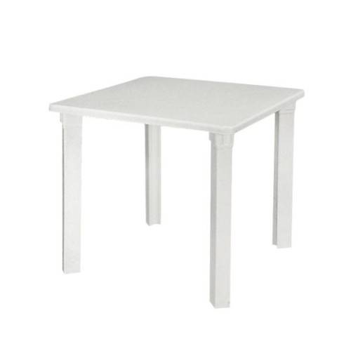 Nettuno Τραπέζι Πλαστικό Άσπρο 80x80x72cm