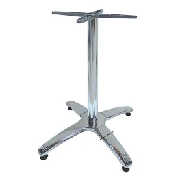 ROMAN 4ΝΥΧΗ 63X63X72εκ.(Σ/Ρ)ΒΑΣΗ ΑΛΟΥΜ./INOX ΜΕ ΡΕΓ/ΡΟΥΣ
