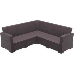 MONACO BROWN ΓΩΝΙΑ ΠΟΛ/ΝΙΟΥ 207Χ207Χ79εκ.